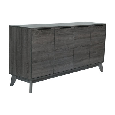 Meuble télé Amittai en bois d'ingénierie pour téléviseurs de 64 po ou moins par Flash Furniture