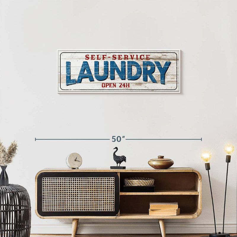 Plaque murale rétro Vintage, Cadre flottant blanc, 37 po x 13 po