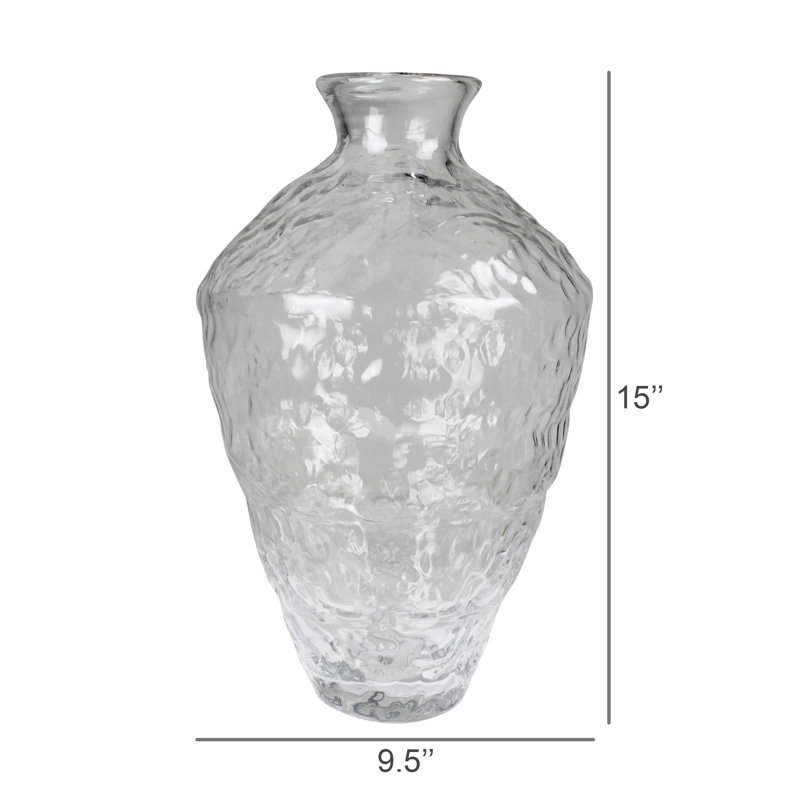 Textured Vase, Glass - Tall