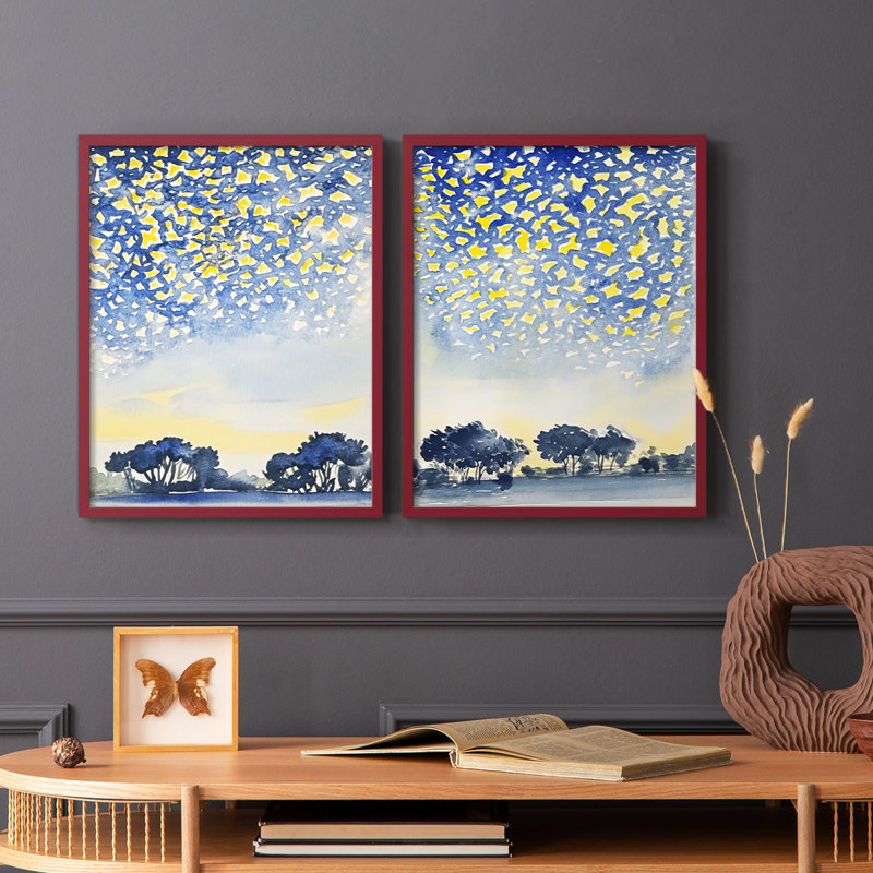 ABSTRACT Series DCCVVII - Reproduction encadrée de qualité supérieure - prête à être accrochée - aucun clou requis - aucun clou requis