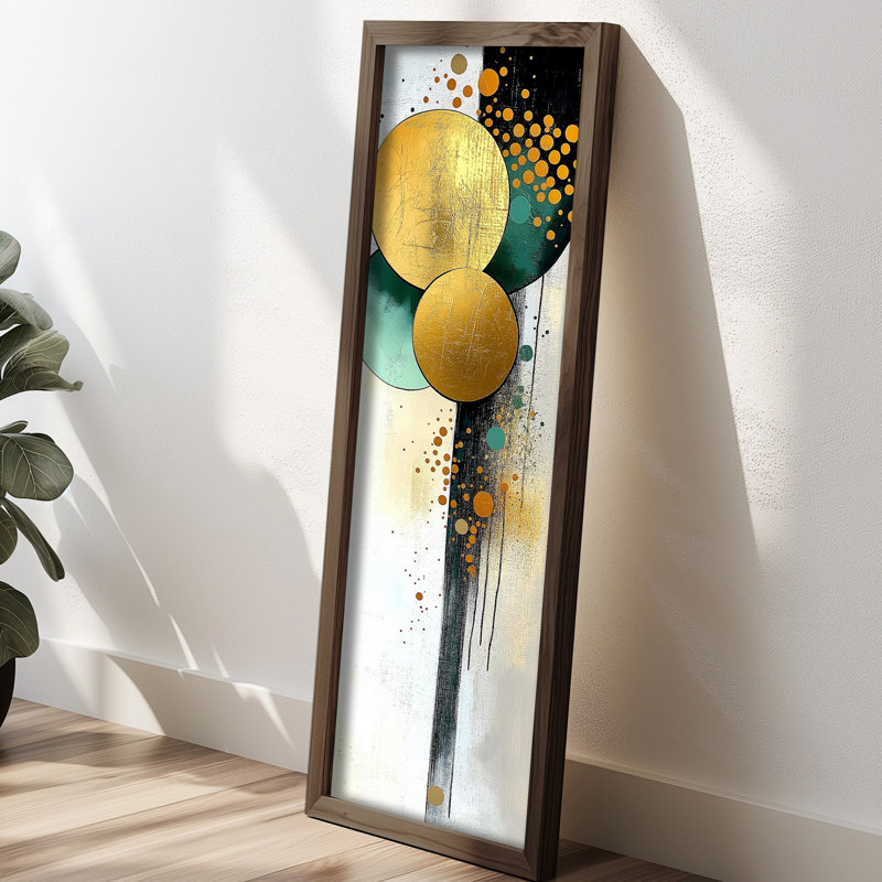 Elegant Decorative Framed MDF Painting, 15.7 x 47.2 x 0.1 inches | 100% MDF with 3 mm Thickness, 100% Pine Wood Frame | UV Printed Artwork for Home Decor, Living Room, Office, Modern Aesthetic