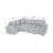 122 Inch Pull Out Couch, Rabbit Plush Fabric Sofa Bed With USB Ports & Comfy Upholstered, Oversized U Shape Sectional Sleeper Sofa Bed With Storage Chaise-806907395