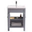 Avarey 615mm Single Bathroom Vanity with Integrated Ceramic Basin