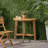 Outdoor Half-Round Folding Wood Bistro Table-2077582247
