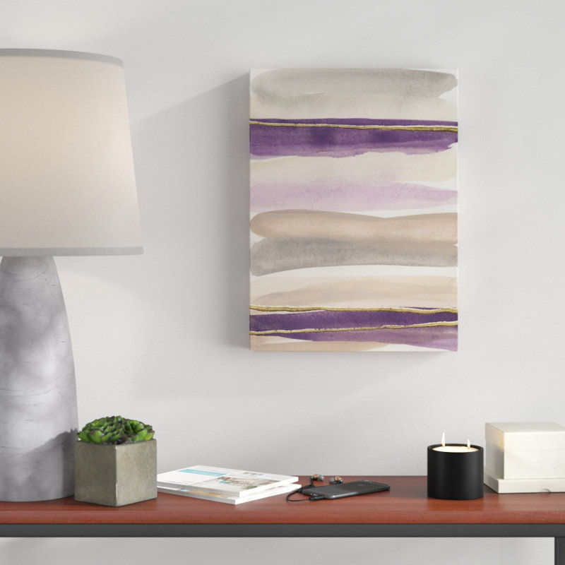 «Gilded Amethyst I Crop» par Chris Paschke - impression sur toile tendue, H 19 po x l 14 po x P 2 po