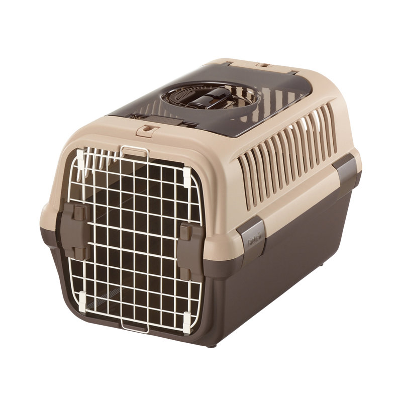 Porte-animaux double porte, Brun, Moyen (H 22,4 po x l 14,4 po x P 14,4 po)