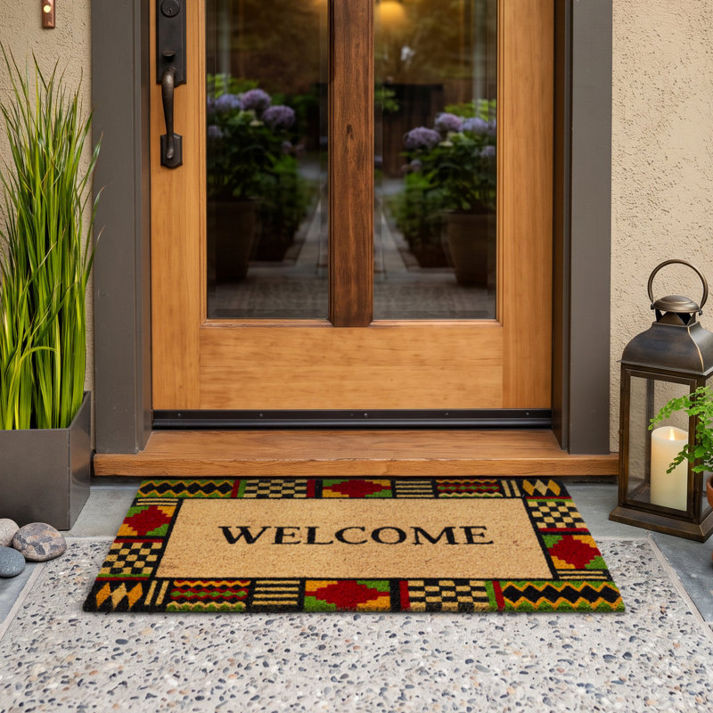 Kente Border Welcome Dmt 18x30