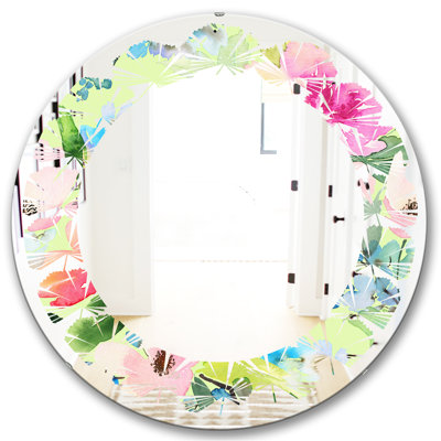 Leaves Floral Botanical IV Coastal Wall Mirror