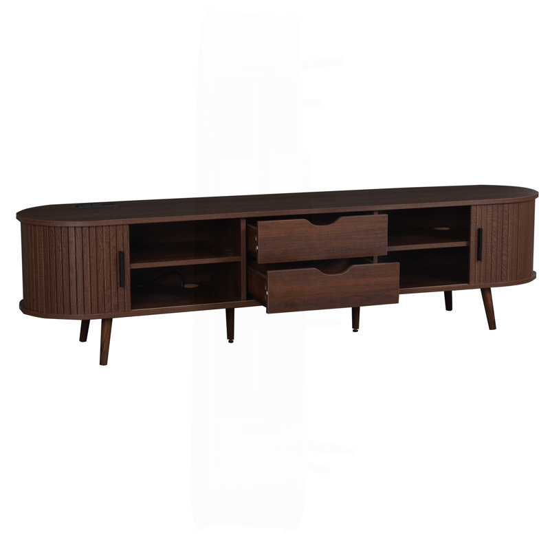 Meuble télé 70 po Mid Century Modern