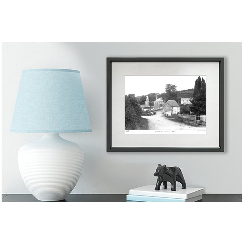 Calenick, Village 1912 - Single Picture Frame Print on Wood, 45cm H x 60cm W x 2.3cm D