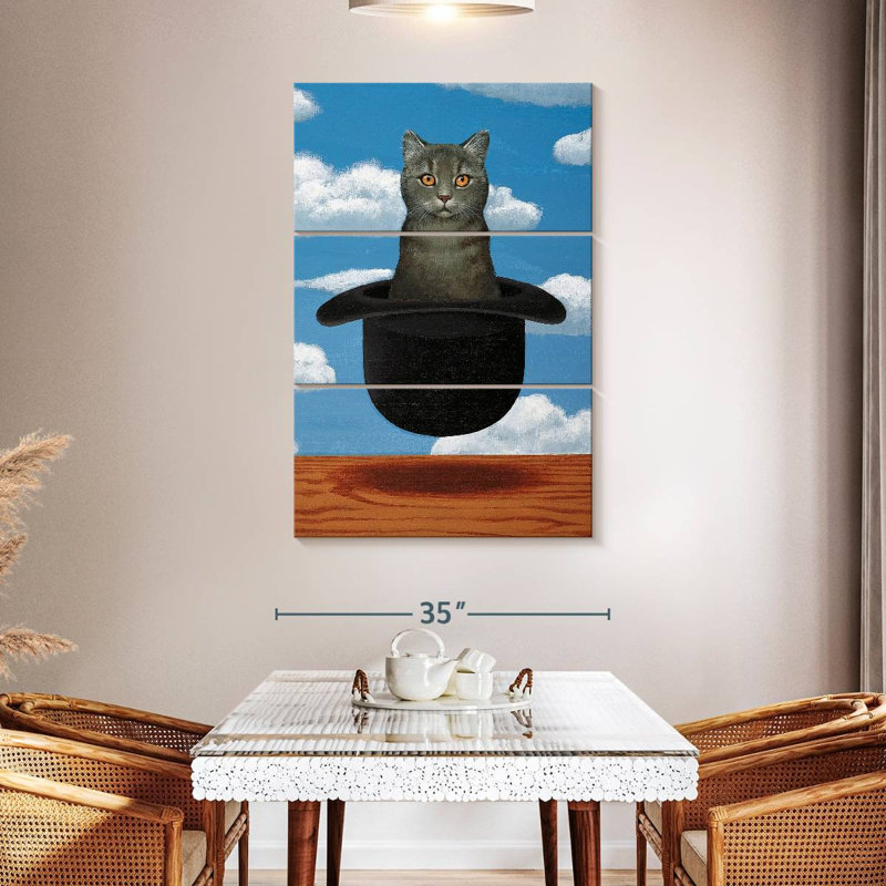 Brampt Magritte Cat, 50" H x 32" W