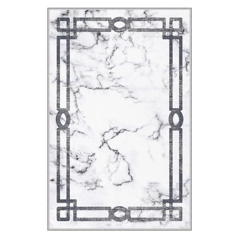 Geometric Indoor Rug, Rectangle 3'3" x 6'7"