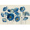 «Aquamarine Floral», reproduction encadrée crème