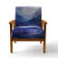 Indigo Dreams I - Fauteuil rembourré moderne-122510970