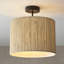 Avonlea Seaweed And Linen Semi Flush Mount