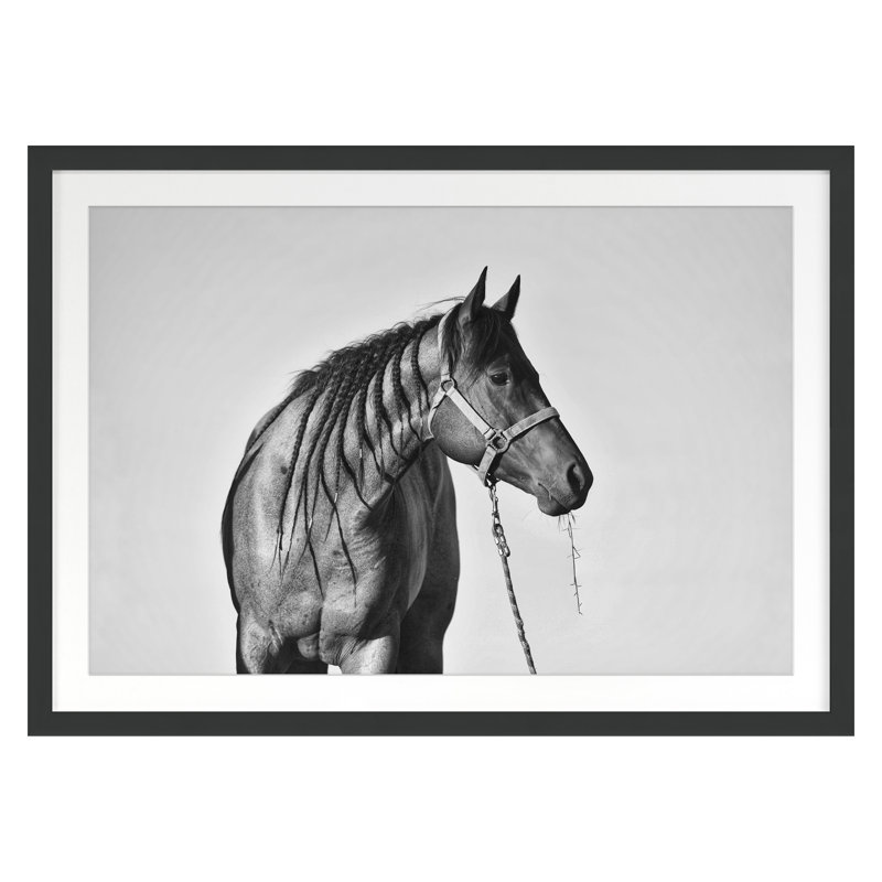 Braids Print, 20" H x 28" W, Black