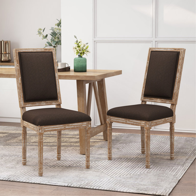 Chaise de salle à manger, Brun, Brun