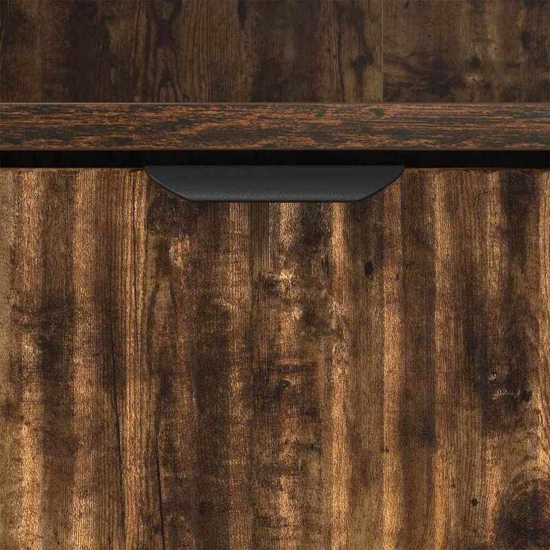 Bedside Table , Smoked Oak