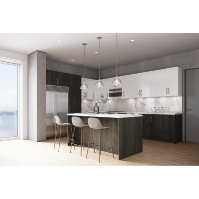 Remplissage d'armoire de cuisine en carbone