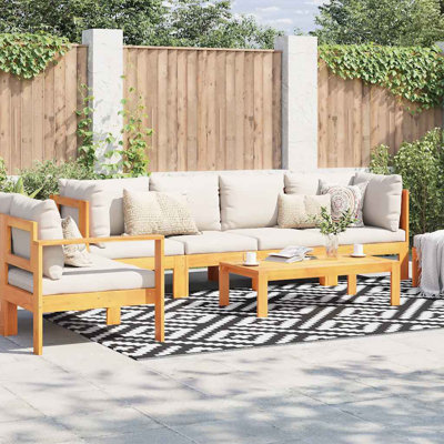 Outdoor Carpet Arakil White And Black Pp