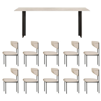 Table et chaises de style moderne