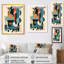 «Blue and Orange Minimalistic Symphony I», reproduction d'art sur toile-755301575-755301581