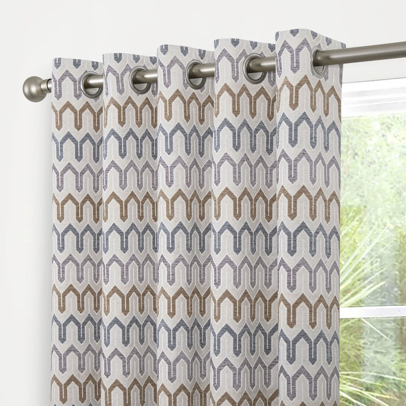 Ronisue Semi Sheer Curtain Pair, Width 229 x Drop 229 cm