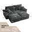 Méridienne à compression 81 po avec 2 coussins 81 po Corduroy-2032373984