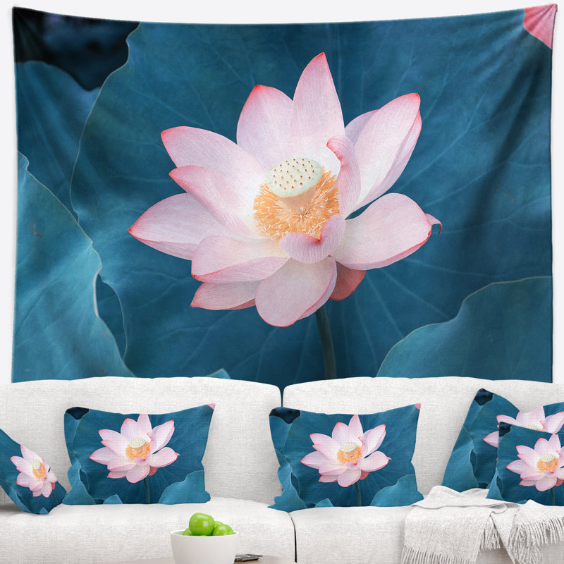 Tapisserie de plage rose, H 68 po x l 80 po