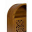 Armoire arquée sculptée à la main, rangement en bois massif avec tablette ouverte et 2 portes, grande décoration étroite pour le salon, la chambre à coucher et le vestibule