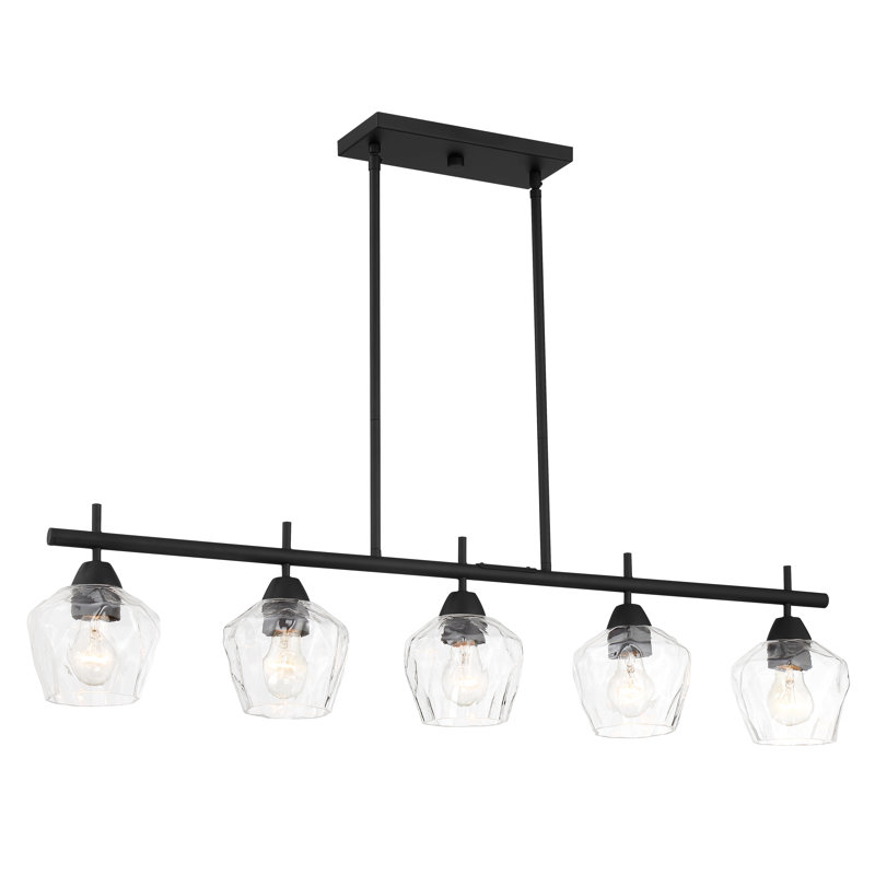 Luminaire transitionnel pour îlot Minka Lavery Camrin, Charbon