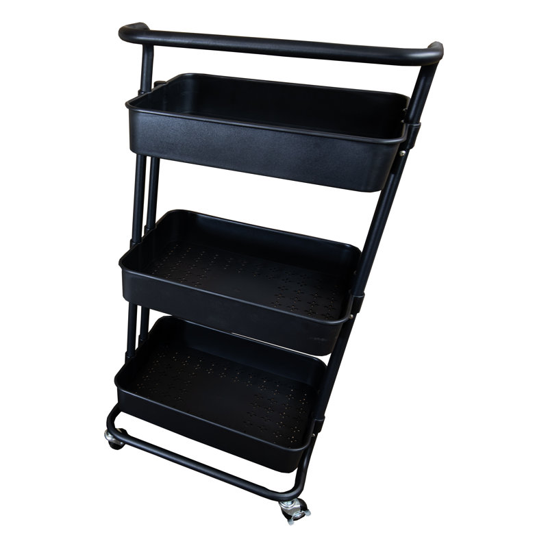 Chariot H 34,25 po x l 16,75 po Melissa Green, Noir
