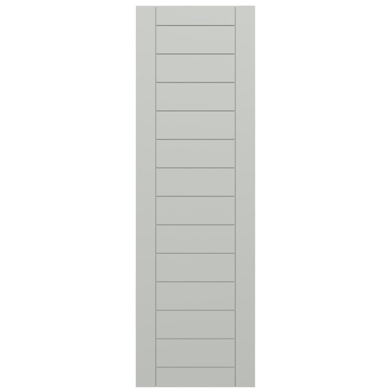 Volets de style moderne EnduraCore, L 18 po, H 25 po, Gris tempête de grêle