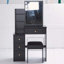 Petit meuble-lavabo avec armoire de chevet et miroir coulissant-2080107123