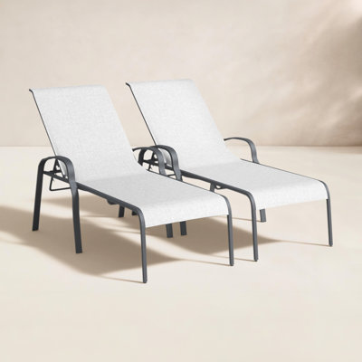 29.13 " Patio Chaise Lounge Set