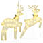 vidaXL LED Reindeers Fabric-1150694817