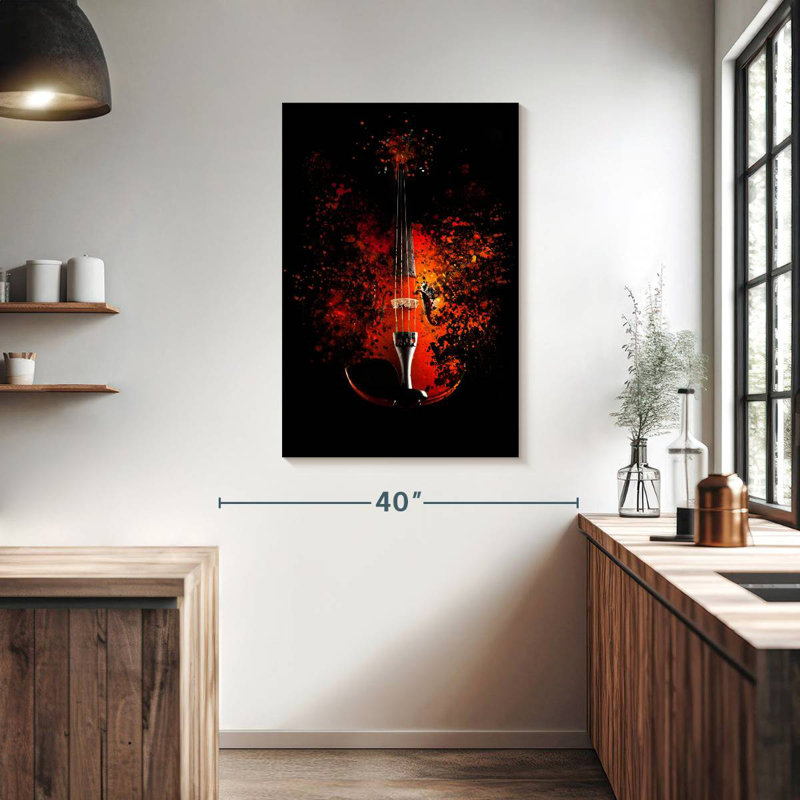 Abarca, effet de dispersion pour violon, H 39 po x l 26 po