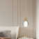 Delacerda 1 - Light Gold LED Single Pendant