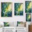 «Leaves Green River Collage», reproduction d'art sur toile encadrée-1455466752-1455466759