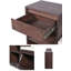 Banc de vestibule 3-en-1 avec 2 compartiments cachés rabattables, 2 tiroirs et tablettes ouvertes réglables, banc à chaussures en bois Farmhouse-1984783259
