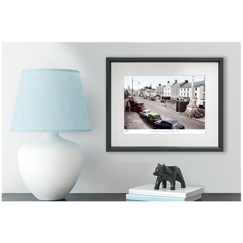 Carmarthen, Lammas Street 1959 by Francis Frith - Single Picture Frame Print, 40cm H x 50cm W x 2.3cm D