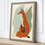 Fox in Profile Mid-Century - Wrapped Canvas-219119029-219119036
