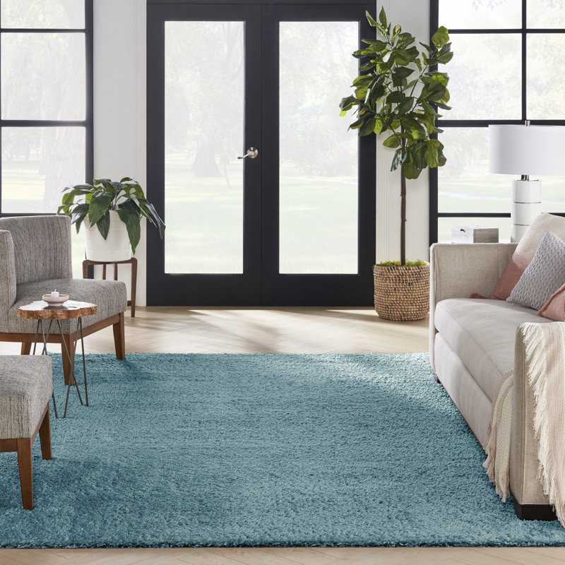 Solid Area Rug, Rectangle 7'10" x 9'10"