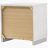 White High Gloss 2-Drawer Nightstand