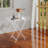 Folding Acrylic Tray Table, Modern Clear Side Table