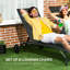 Chaise longue pour l'extérieur, chaise longue avec roulettes 2 pièces, chaise de bronzage avec 5 positions réglables pour le patio, la plage, la cour, la piscine, noir