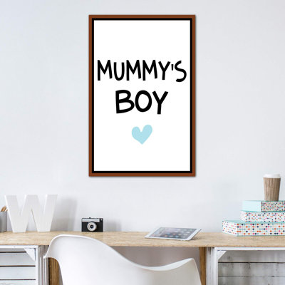 «Mummys Boy», reproduction d'art textuel