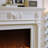 White Solid Wood Electric Fireplace