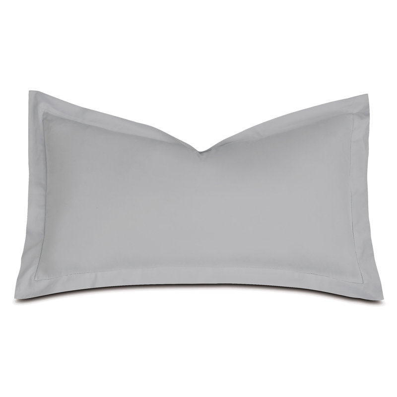 Deluca 100% Cotton Pillow Sham, King, Silver
