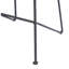 Tabouret de bar avec siège de selle, pieds en fer et noir